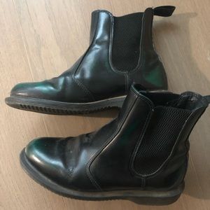 Dr Martens Flora Green Arcadia Chelsea Boots